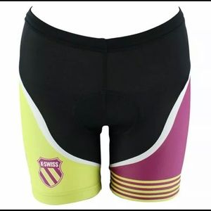 NWT Womens k-Swiss team gear tri shorts size medium
